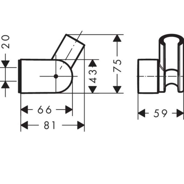Держатель ручного душа Hansgrohe Porter Vario (28328000)
